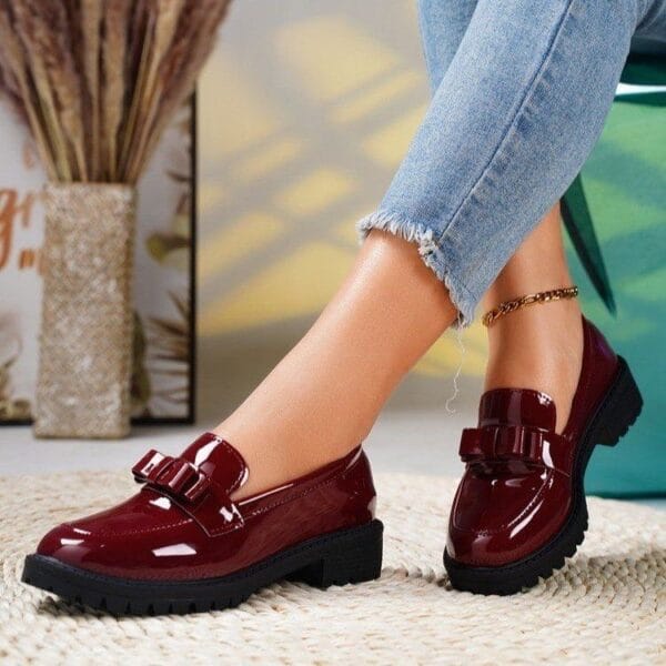 BRIGHT LEATHER LACQUER LOAFERS